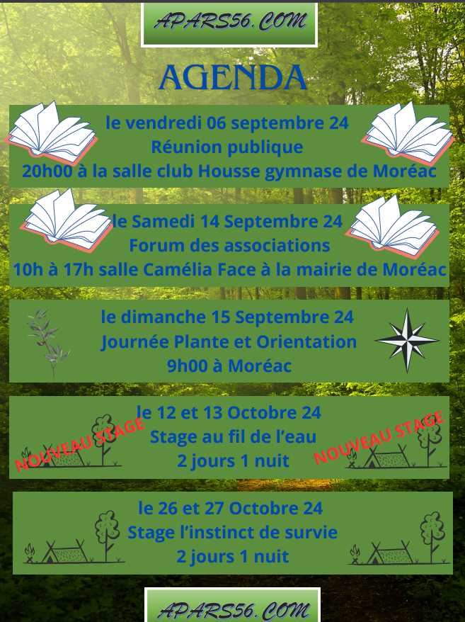 Agenda septembre octobre 24